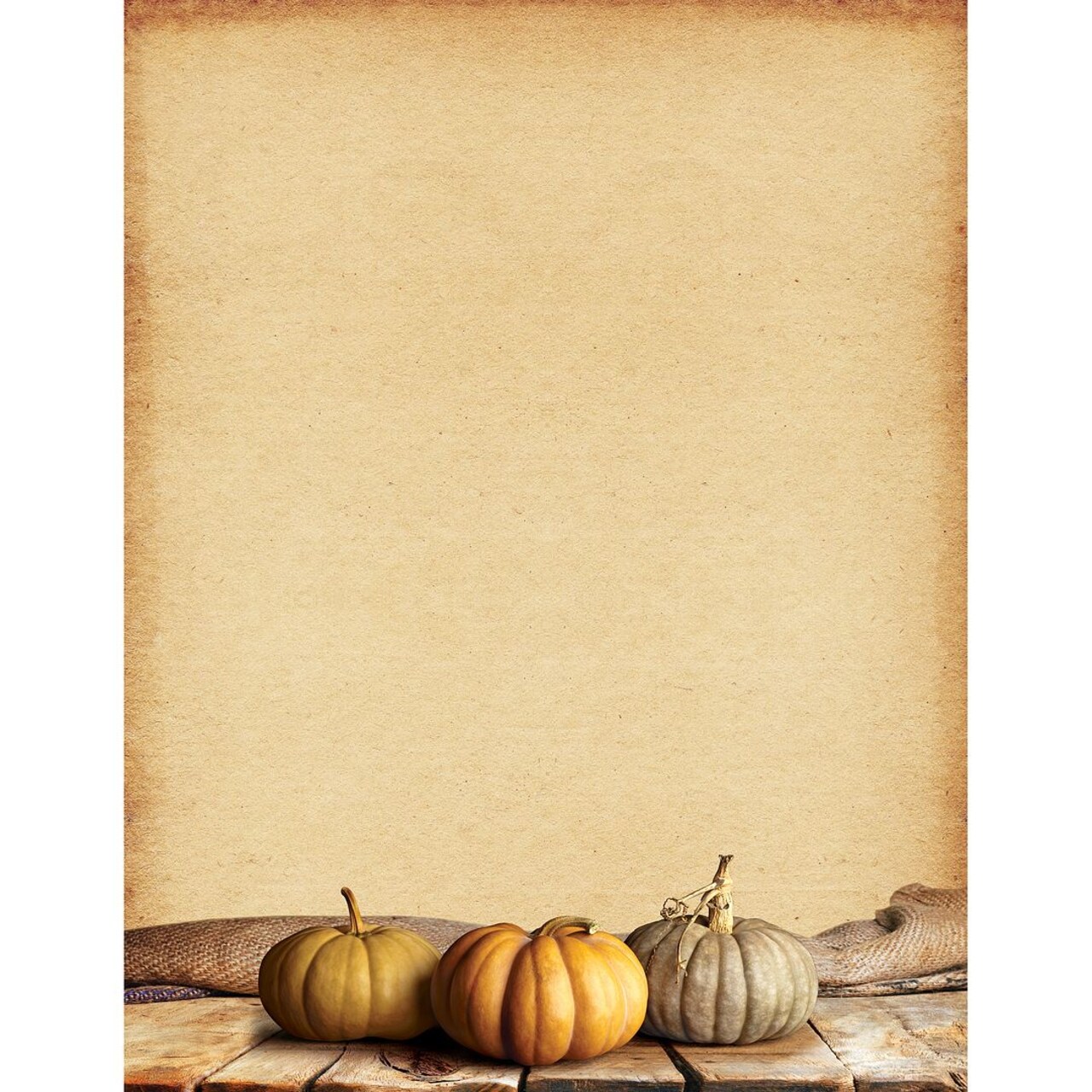 Great Papers! Fall Pumpkins Letterhead, Invitations and Announcements, Printer Friendly 8.5" x 11", 80 Pack